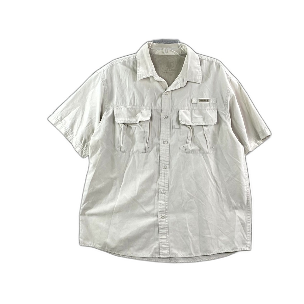 G.H. Bass & Co. Fishing Shirt Mens XL Mesh Lined Vented Outdoor Camping Gorpcore